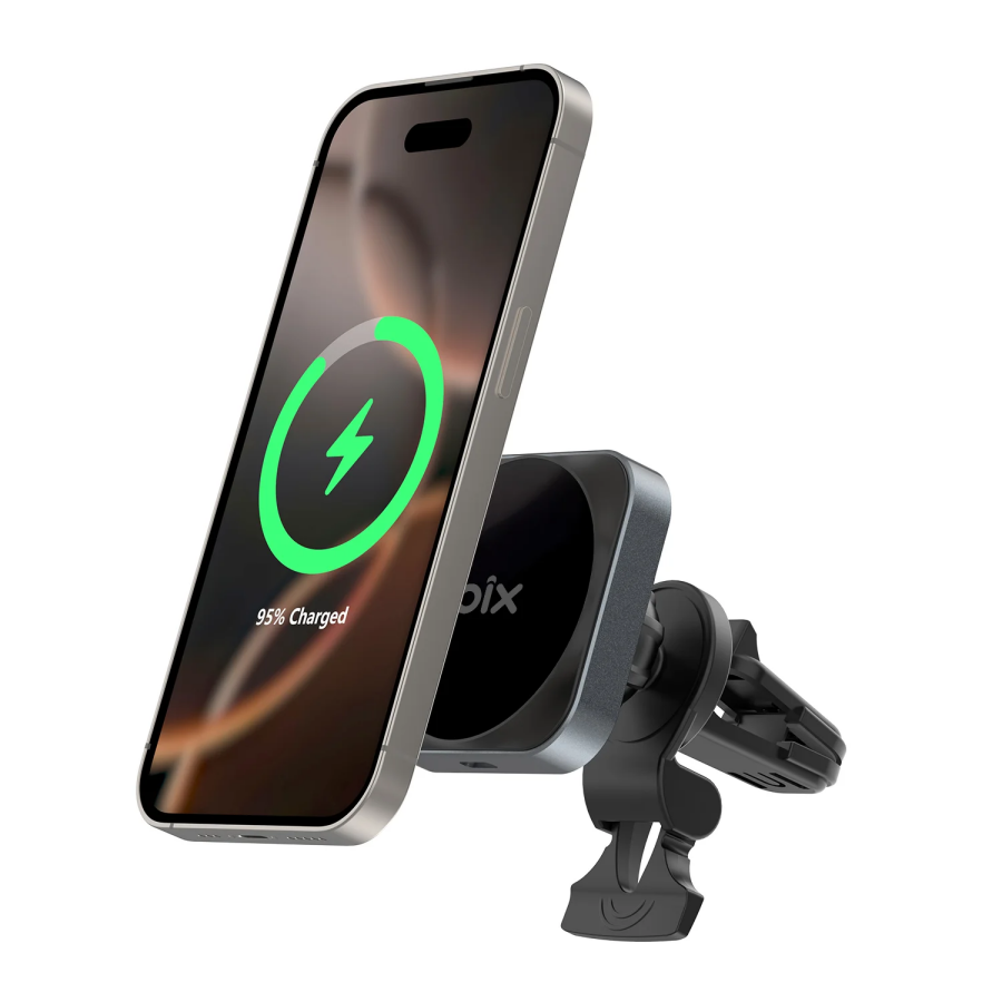 Bix BXCH10 15W Kablosuz Şarj Destekli 180° Ayarlanabilir Manyetik Araç İçi Telefon Tutucu - 1