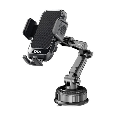 Bix BXCH15 Uzayabilen Ayarlanabilir Cam Torpido Ön Panel Uyumlu Çok Fonksiyonlu Vantuzlu Araç İçi Telefon Tutucu