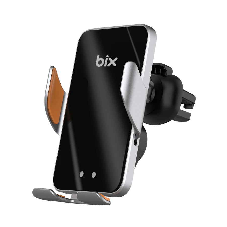 Bix BXCH9 MagSafe 15W Kablosuz Hızlı Şarj Destekli 360° Dönebilen Ultra İnce Metal Araç İçi Telefon Tutucu - 1