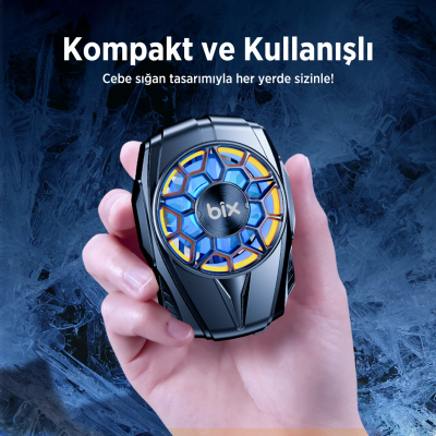Bix BXCP03G Kablolu Telefon Soğutucu Sessiz Güçlü Fan Soğutma Cihazı - 7