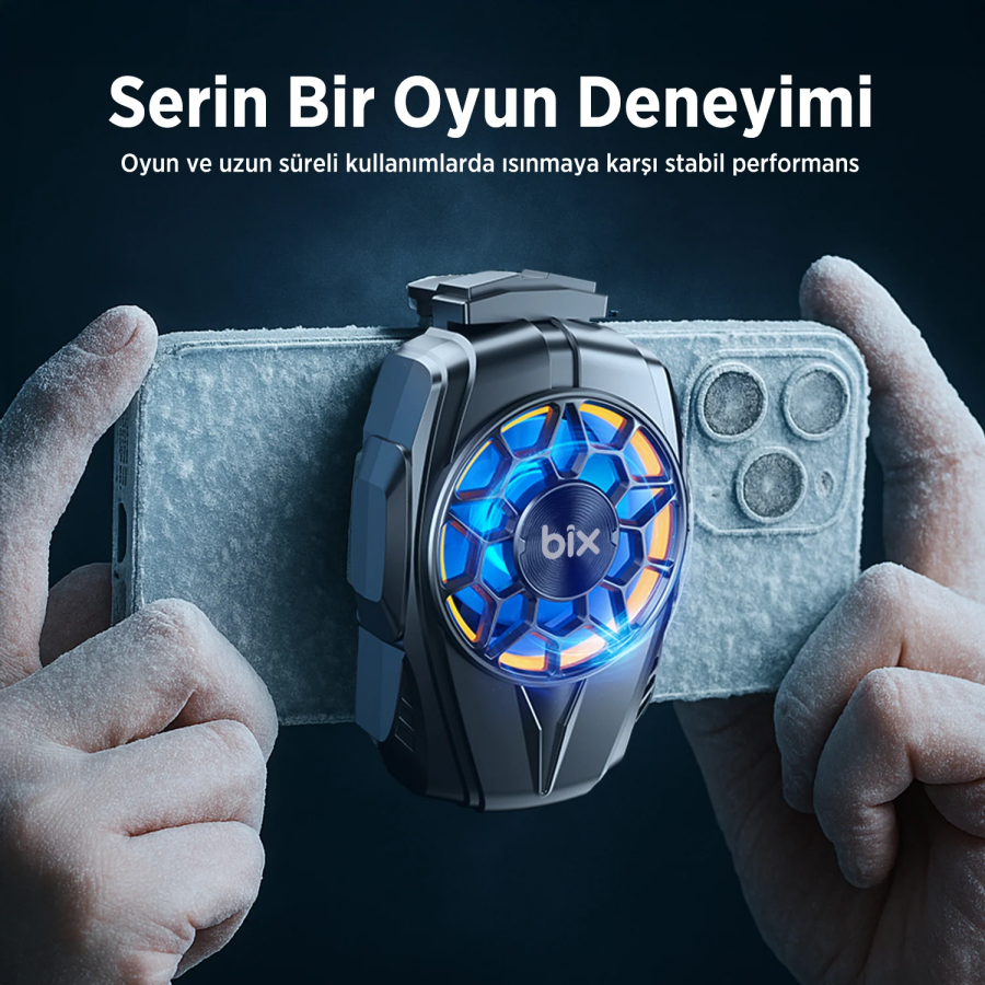 Bix BXCP03G Kablolu Telefon Soğutucu Sessiz Güçlü Fan Soğutma Cihazı - 10