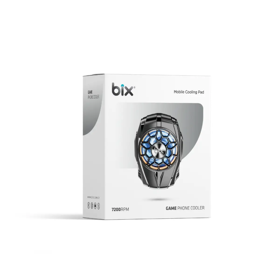 Bix BXCP04G Bataryalı Telefon Soğutucu Sessiz Güçlü Fan Soğutma Cihazı - 8