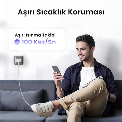 Bix BXPD23 20W iPhone & Android Uyumlu USB-C PD 3.0 Akım Korumalı Hızlı Şarj Adaptörü - 4