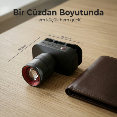 Bix BXT1FL Şarjlı Kafa Lambası 750 Lümen 10W LED Kafa Feneri Type-C Zoom Özellikli - 6
