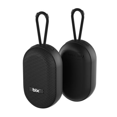 Bix BXWS01 Bluetooth 6.0 IPX4 Suya Dayanıklı 8W Taşınabilir Hoparlör MicroSD & USB Destekli Speaker Siyah - 5
