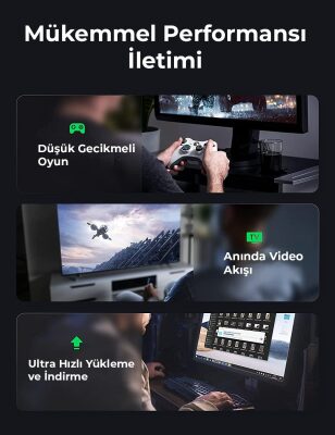 Bix Cat6A 10Gbps Veri Aktarım 500MHz STP Ethernet Kablosu 1 Metre - 7