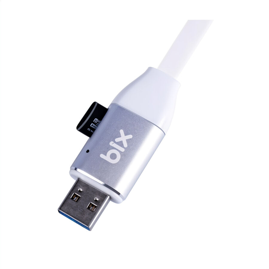 Bix iData Pro Micro SD Kart Okuyuculu iPhone Şarj Kablosu - 2