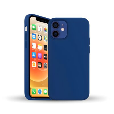 Bix iPhone 11 Silikon Kılıf MagSafe Uyumlu Güçlü Koruma Darbe Emici Evren Mavisi