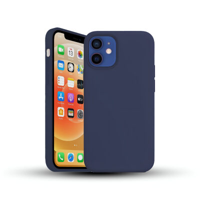 Bix iPhone 11 Silikon Kılıf MagSafe Uyumlu Güçlü Koruma Darbe Emici Gece Mavisi