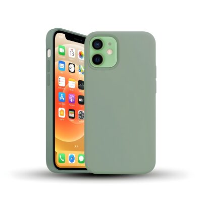 Bix iPhone 11 Silikon Kılıf MagSafe Uyumlu Güçlü Koruma Darbe Emici Kaktüs Yeşili