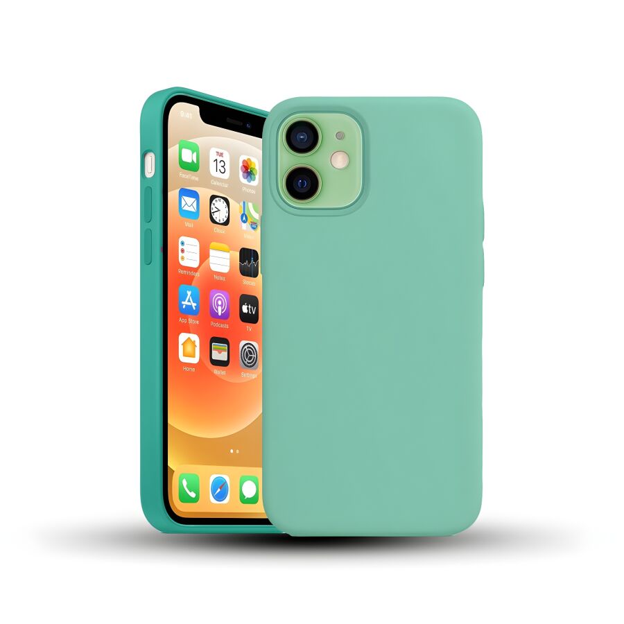 Bix iPhone 11 Silikon Kılıf MagSafe Uyumlu Güçlü Koruma Darbe Emici Nane Yeşili - 1