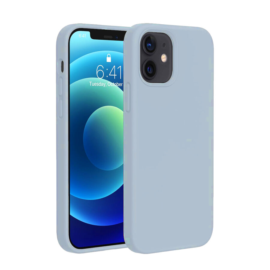 Bix iPhone 12 / 12 Pro Silikon Kılıf MagSafe Uyumlu Güçlü Koruma Darbe Emici Leylak Moru - 1