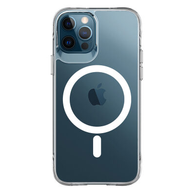 Bix iPhone 13 Pro MagSafe Uyumlu Transparan Şeffaf Kılıf Güçlü Manyetik Üstün Darbe Koruması - 3