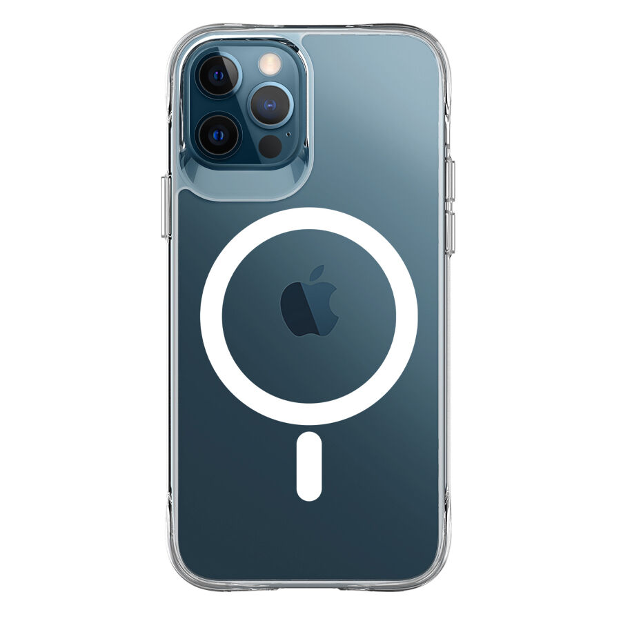 Bix iPhone 13 Pro MagSafe Uyumlu Transparan Şeffaf Kılıf Güçlü Manyetik Üstün Darbe Koruması - 3