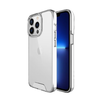 Bix iPhone 13 Pro Max Nebula Aqua Transparan Ultra Şeffaf Kılıf Çizilmeye Dayanıklı Tam Kapsamlı Koruma 