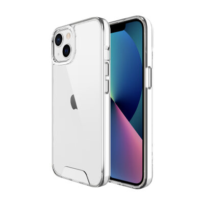 Bix iPhone 14 Plus / 15 Plus Nebula Aqua Transparan Ultra Şeffaf Kılıf Çizilmeye Dayanıklı Tam Kapsamlı Koruma 