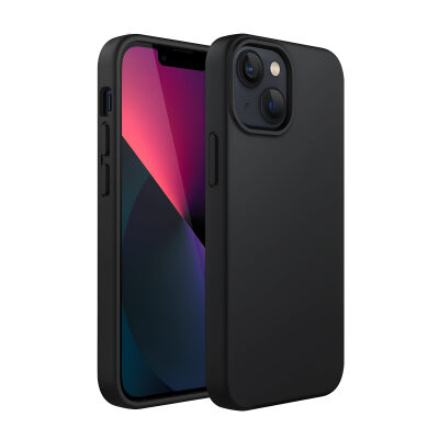 Bix iPhone 14 Plus / 15 Plus Silikon Kılıf MagSafe Uyumlu Güçlü Koruma Darbe Emici Siyah - 1