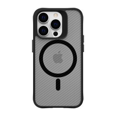 Bix iPhone 14 Pro Max Carbon Fiber Force MagSafe Kılıf Anti-Şok Teknolojili Kamera ve Ekran Korumalı - 3
