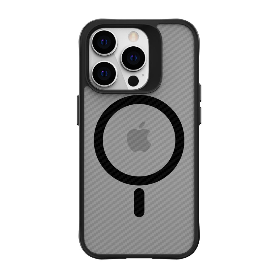 Bix iPhone 14 Pro Max Carbon Fiber Force MagSafe Kılıf Anti-Şok Teknolojili Kamera ve Ekran Korumalı - 3