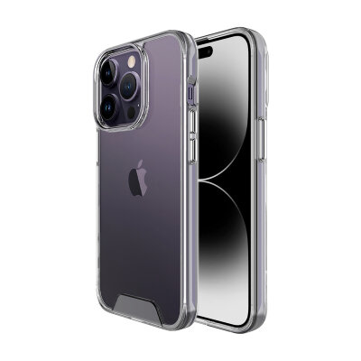 Bix iPhone 14 Pro Nebula Aqua Transparan Ultra Şeffaf Kılıf Çizilmeye Dayanıklı Tam Kapsamlı Koruma 