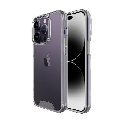 Bix iPhone 14 Pro Nebula Aqua Transparan Ultra Şeffaf Kılıf Çizilmeye Dayanıklı Tam Kapsamlı Koruma