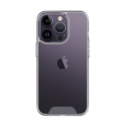 Bix iPhone 14 Pro Nebula Aqua Transparan Ultra Şeffaf Kılıf Çizilmeye Dayanıklı Tam Kapsamlı Koruma - 3