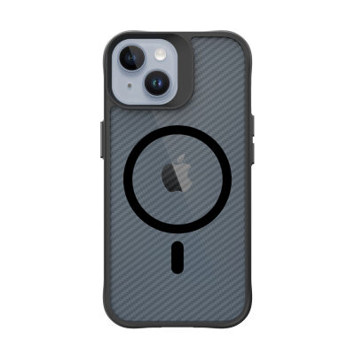 Bix iPhone 15 Carbon Fiber Force MagSafe Kılıf Anti-Şok Teknolojili Kamera ve Ekran Korumalı - 3