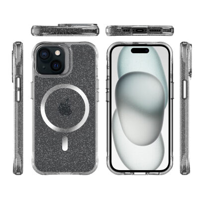 Bix iPhone 15 MagSafe Simli Kılıf Shock Pocket Darbe Emici Teknolojili Çizilmeye Dayanıklı - 3