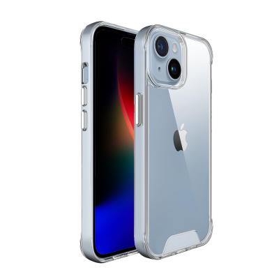 Bix iPhone 15 Nebula Aqua Transparan Ultra Şeffaf Kılıf Çizilmeye Dayanıklı Tam Kapsamlı Koruma - 2