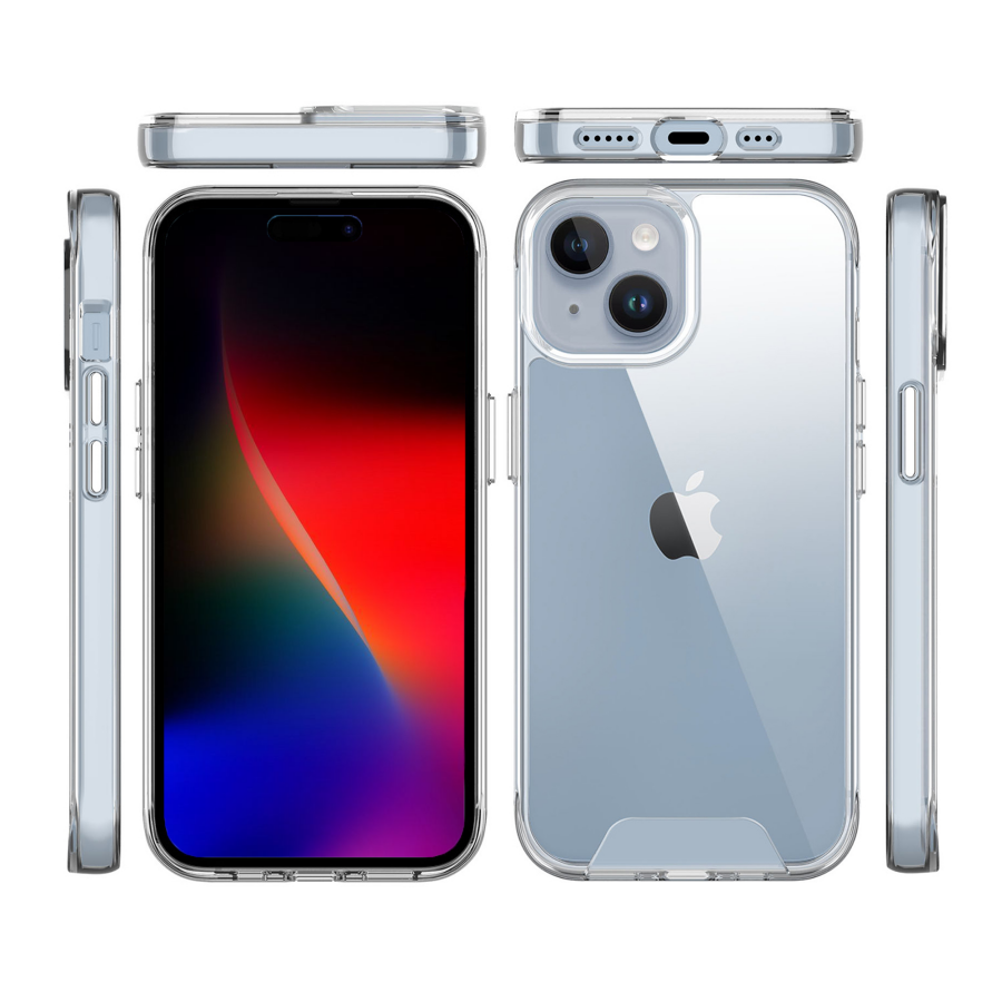 Bix iPhone 15 Nebula Aqua Transparan Ultra Şeffaf Kılıf Çizilmeye Dayanıklı Tam Kapsamlı Koruma - 3