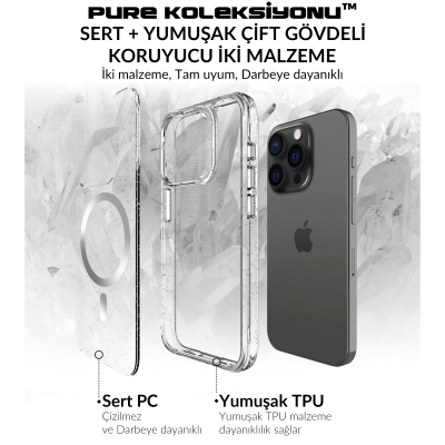 Bix iPhone 15 Pro MagSafe Simli Kılıf Shock Pocket Darbe Emici Teknolojili Çizilmeye Dayanıklı - 7