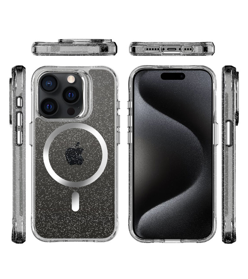 Bix iPhone 15 Pro Max MagSafe Simli Kılıf Shock Pocket Darbe Emici Teknolojili Çizilmeye Dayanıklı - 4