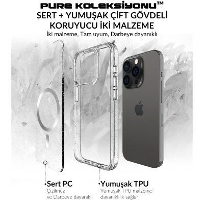 Bix iPhone 15 Pro Max MagSafe Simli Kılıf Shock Pocket Darbe Emici Teknolojili Çizilmeye Dayanıklı - 7