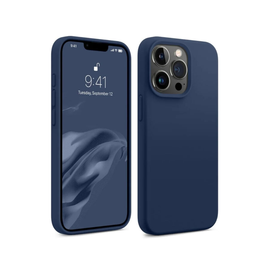 Bix iPhone 15 Pro Max Silikon Kılıf MagSafe Uyumlu Güçlü Koruma Darbe Emici Kömür Grisi - 1