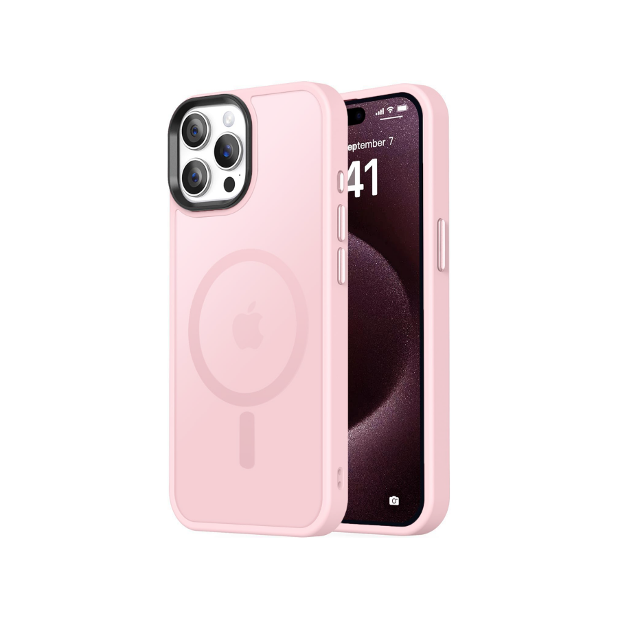Bix iPhone 15 Pro Pure Rainbow Renk Geçişli Şeffaf Kılıf Çizilmeye Dayanıklı Darbe Emici Pembe - 2