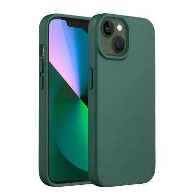 Bix iPhone 15 Silikon Kılıf MagSafe Uyumlu Güçlü Koruma Darbe Emici Biber Yeşili 