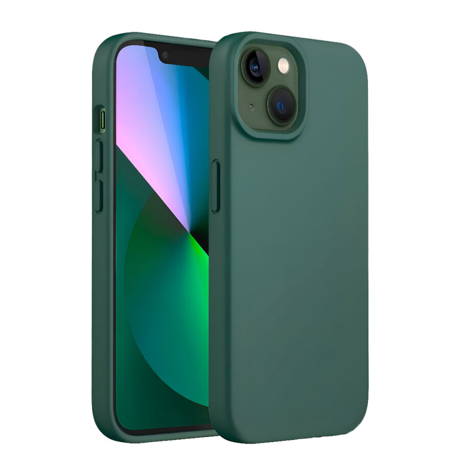 Bix iPhone 15 Silikon Kılıf MagSafe Uyumlu Güçlü Koruma Darbe Emici Biber Yeşili - 1