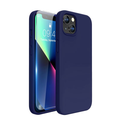 Bix iPhone 15 Silikon Kılıf MagSafe Uyumlu Güçlü Koruma Darbe Emici Küf Menekşesi 