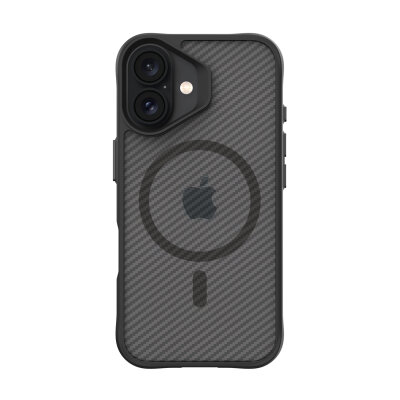 Bix iPhone 16 Plus Carbon Fiber Force MagSafe Kılıf Anti-Şok Teknolojili Kamera ve Ekran Korumalı - 3