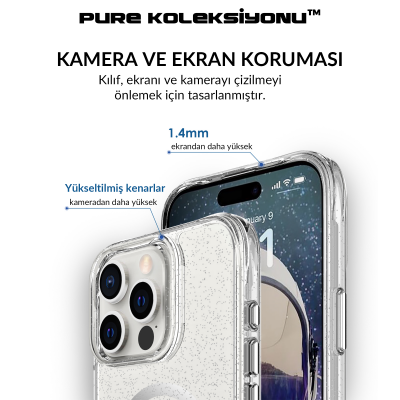 Bix iPhone 16 Pro Max MagSafe Simli Kılıf Shock Pocket Darbe Emici Teknolojili Çizilmeye Dayanıklı - 8