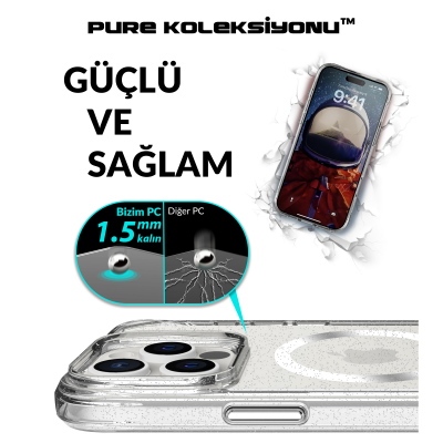 Bix iPhone 16 Pro Max MagSafe Simli Kılıf Shock Pocket Darbe Emici Teknolojili Çizilmeye Dayanıklı - 10