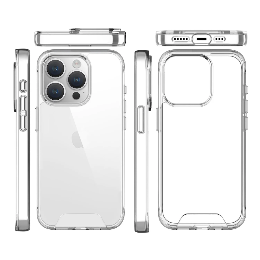 Bix iPhone 16 Pro Max Nebula Aqua Transparan Ultra Şeffaf Kılıf Çizilmeye Dayanıklı Tam Kapsamlı Koruma - 5