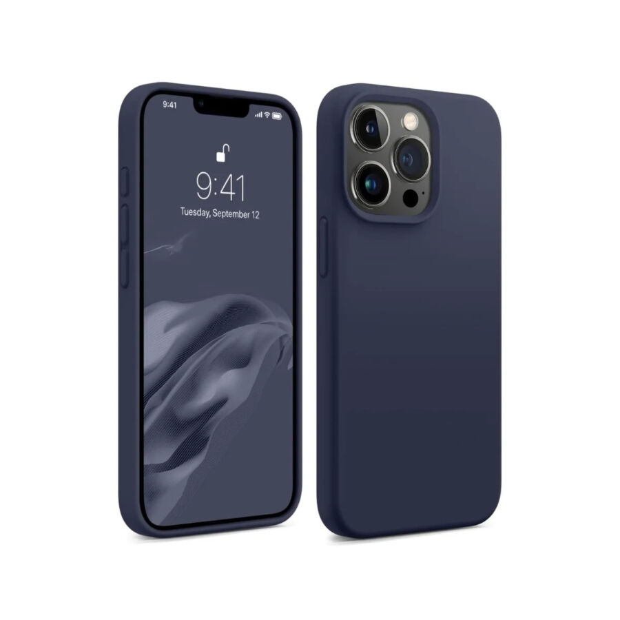 Bix iPhone 16 Pro Max Silikon Kılıf MagSafe Uyumlu Güçlü Koruma Darbe Emici Gece Mavisi - 1