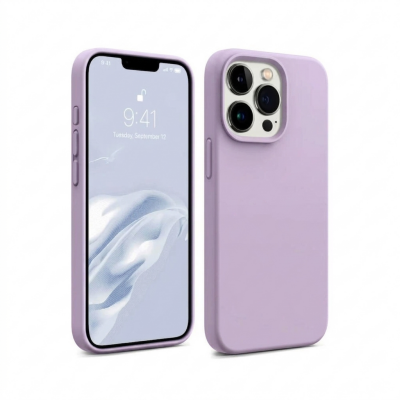 Bix iPhone 16 Pro Max Silikon Kılıf MagSafe Uyumlu Güçlü Koruma Darbe Emici Leylak Moru 
