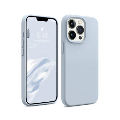 Bix iPhone 16 Pro Silikon Kılıf MagSafe Uyumlu Güçlü Koruma Darbe Emici Gök Mavisi 