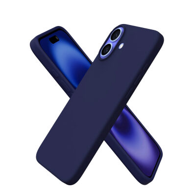 Bix iPhone 16 Silikon Kılıf MagSafe Uyumlu Güçlü Koruma Darbe Emici Küf Menekşesi 