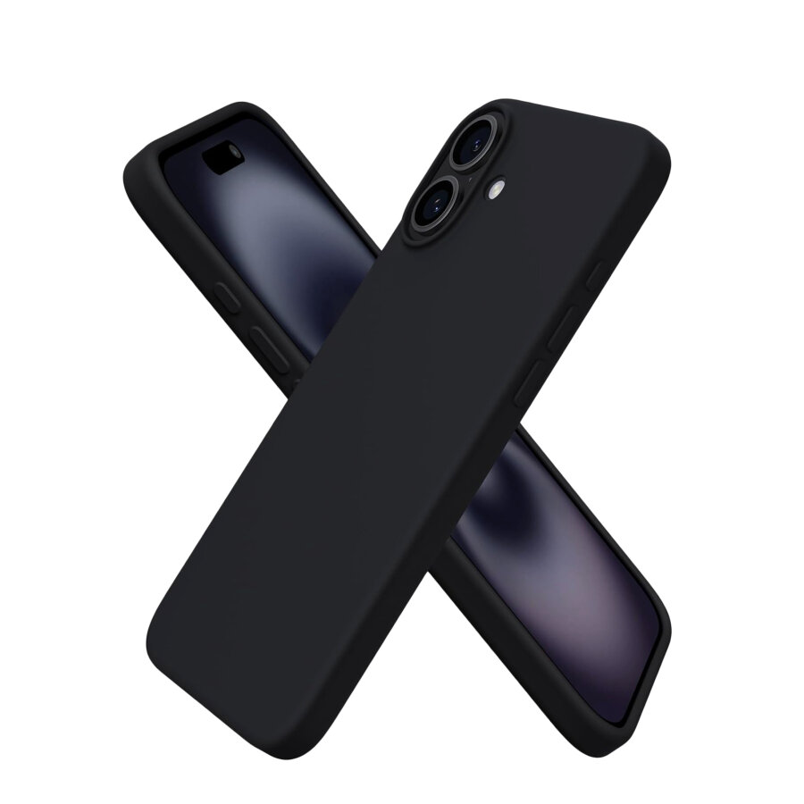 Bix iPhone 16 Silikon Kılıf MagSafe Uyumlu Güçlü Koruma Darbe Emici Siyah - 1