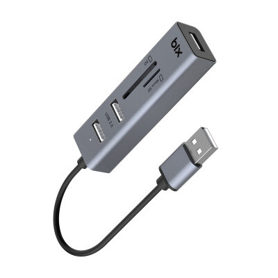 Bix Kart Okuyuculu 3 Portlu USB Çoklayıcı Hub - 1