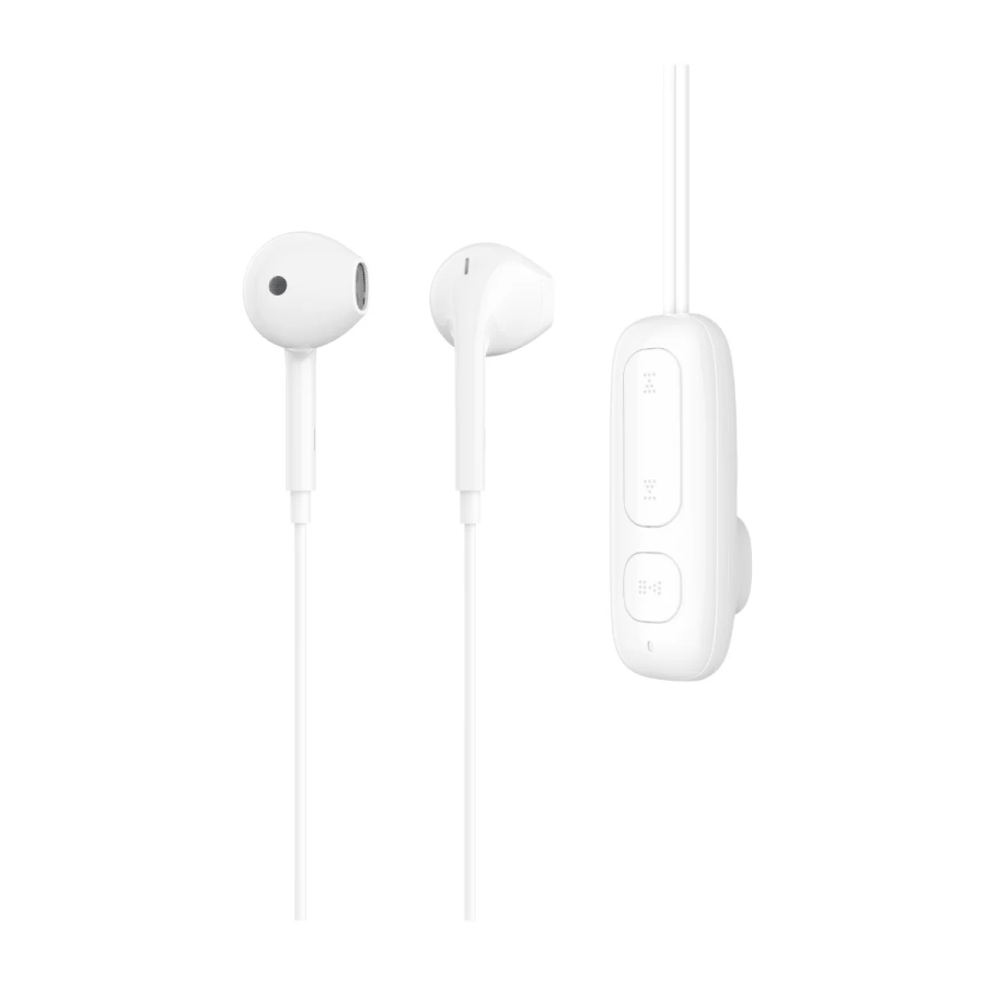 Bix Klipsli Bluetooth 5.3 TWS Mikrofonlu Kulak içi Yaka Kulaklık Beyaz - 1