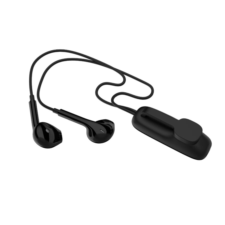 Bix Klipsli Bluetooth 5.3 TWS Mikrofonlu Kulak içi Yaka Kulaklık Siyah - 2